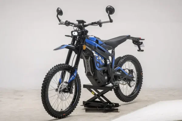 Talaria Sting R MX4 street legal version in blue color